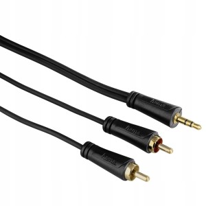 Kabel 1x Mini JACK 3,5mm - 2x Cinch RCA 1,5m. HAMA
