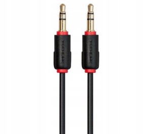 Kabel Mini JACK 3,5mm M/M Ekran Gold 3m. TECHLINK