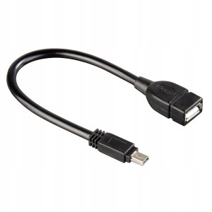 Adapter Mini USB B M / USB A F OTG Gold 0,15m HAMA