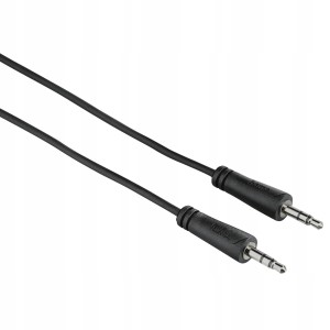 Kabel Mini JACK 3,5mm M/M Stereo Ekran 0,75m. HAMA