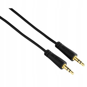 Kabel Mini JACK 3,5mm M/M Ekran Gold 1,5m. HAMA