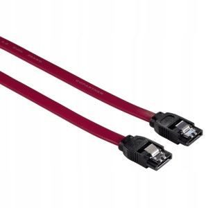 Kabel SATA III M/M płaski red 6Gbit/s 0,45m. HAMA