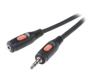 Kabel przedłużacz audio Mini JACK 3,5mm M/F 2,5m. VIVANCO
