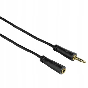 Kabel przedłużacz audio Mini JACK 3,5mm M/F Gold 3m. HAMA