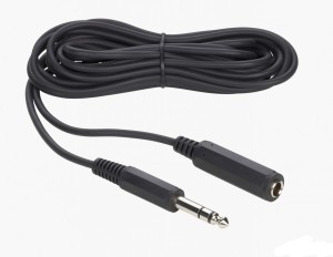 Kabel przedłużacz audio Duży JACK 6,35mm M/F Stereo 5m. THOMSON