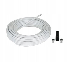 Zestaw KABEL KONCENTRYCZNY wtyczki osłona 10m HAMA