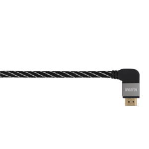 Kabel HDMI M/M kątowe 90° UHD 4K Gold 3m. AVINITY