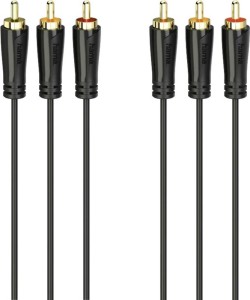 Kabel A/V 3x Cinch RCA M/M Gold Ekran 75Ohm 1,5m. HAMA