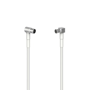 Kabel szerokopasmowy DS28 Coax 1xF M 90° / 1xF WICLIC M 90° 3xEkran 85dB 9m. HAMA