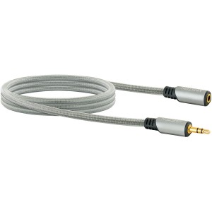 Kabel przedłużacz Mini JACK 3,5mm M/F Ekran Oplot Gold 1,5m. AINSTEIN