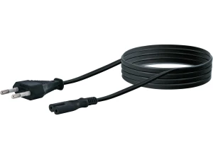 Uniwersalny KABEL ZASILAJĄCY IEC 2-pin C/C7 1,5m. SCHWAIGER