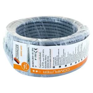 Kabel sieciowy CAT6A S/FTP 10Gbps 500MHz Cu 10m. SCHWAIGER