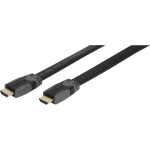 Kabel HDMI M/M High Speed Ethernet 4K HDR Gold Płaski 3m. VIVANCO