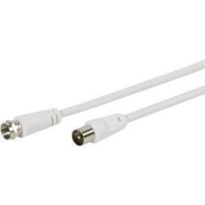 Kabel antenowy RTV/SAT Coax 1x F M. - 1x RF M. 2xEkran 3m. VIVANCO