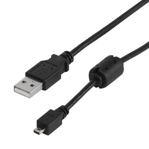 Kabel USB 2.0 A wtyk / Mini B (B8 8pin) wtyk Ekranowany 1,5m. VIVANCO
