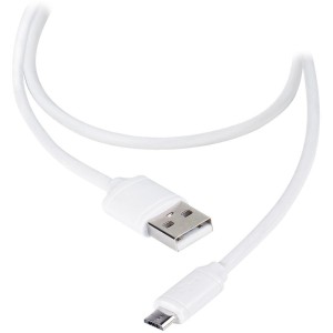 Kabel USB 2.0 A / Micro B M/M Biały 1,2m. VIVANCO