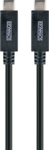 Kabel USB-C 3.1 10Gbps USB-C M/M 2xEkran 1m. SCHWAIGER