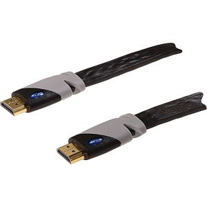Kabel HDMI M/M Flat płaski Gold 4K UHD 18.2G 1,5m. SCHWAIGER