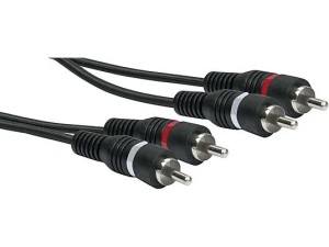 Kabel audio 2x Cinch RCA M/M Plus 1,5m. SCHWAIGER