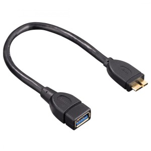 Adapter OTG USB 3.0 Micro USB B M / USB A F Gold 0,15m. HAMA